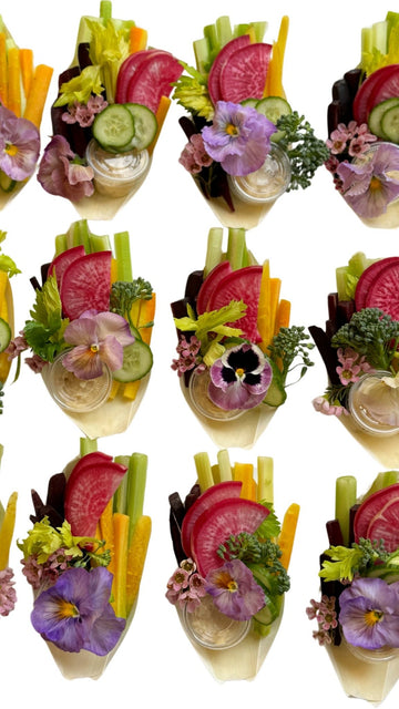 12 Crudités Boats - Curated Spread