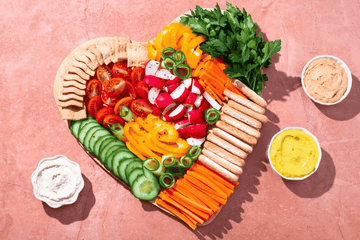 How to Make a Heart-Shaped Charcuterie Board for Valentine’s Day - Curated Spread