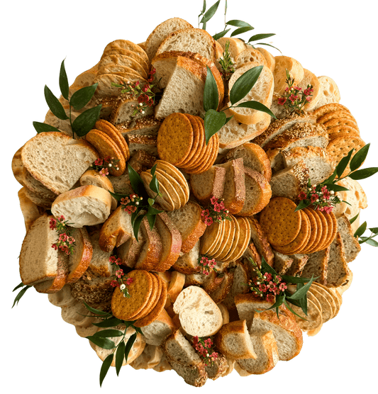 Artisan Bread & Gourmet Cracker Board - Curated Spread